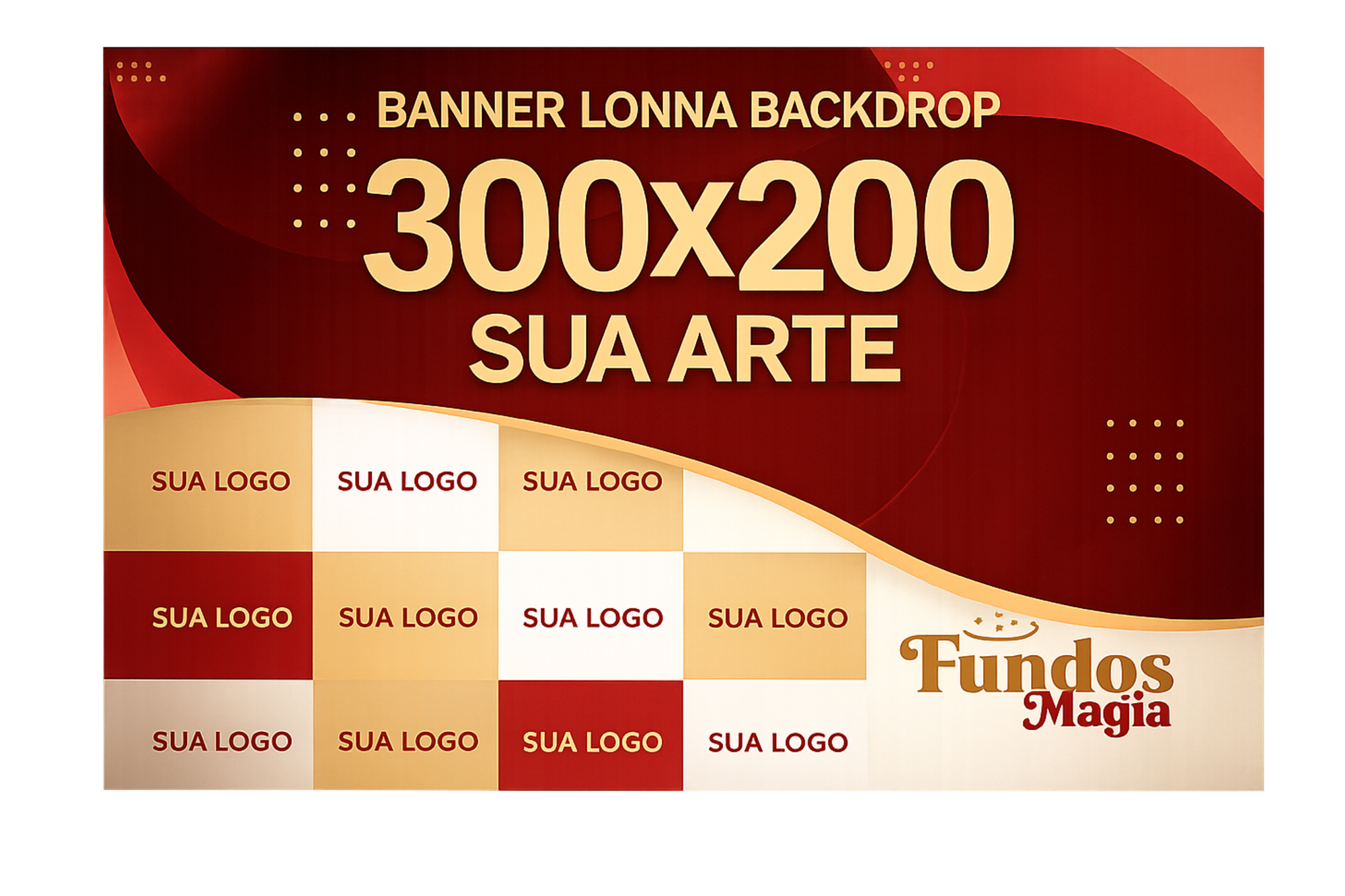 Painel Backdrop Empresarial Personalizado com Sua Marca