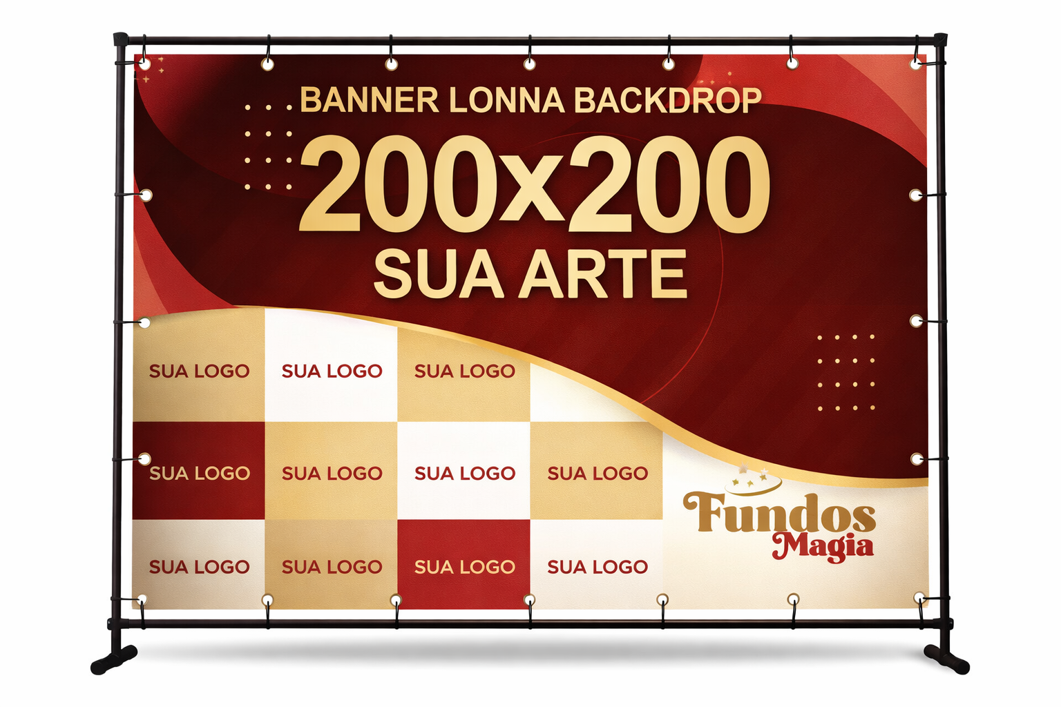 Painel Backdrop Empresarial Personalizado com Sua Marca