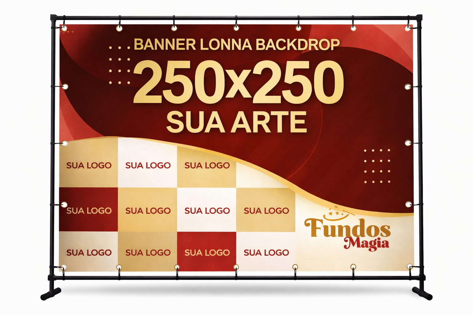 Painel Backdrop Empresarial Personalizado com Sua Marca