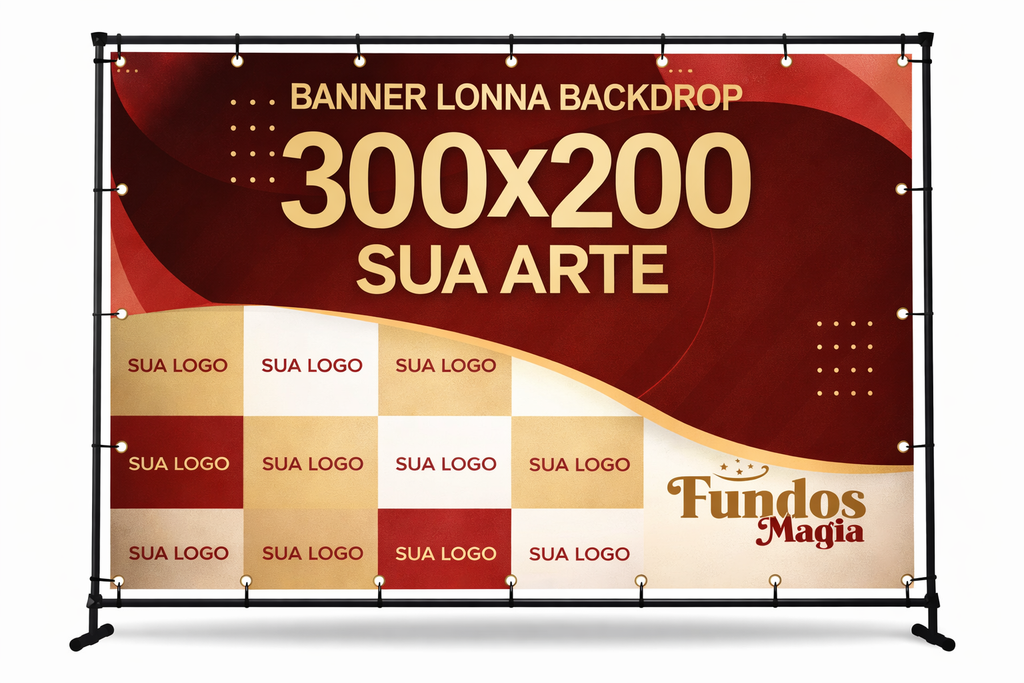 Painel Backdrop Empresarial Personalizado com Sua Marca