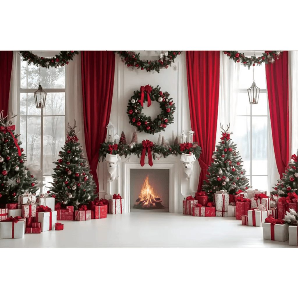 Fundo Decorativo de Natal Instalação Rápida e Fácil 2025