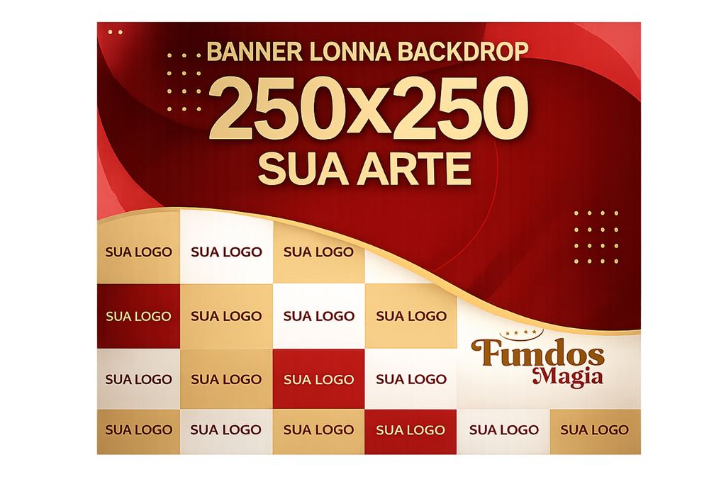 Painel Backdrop Empresarial Personalizado com Sua Marca