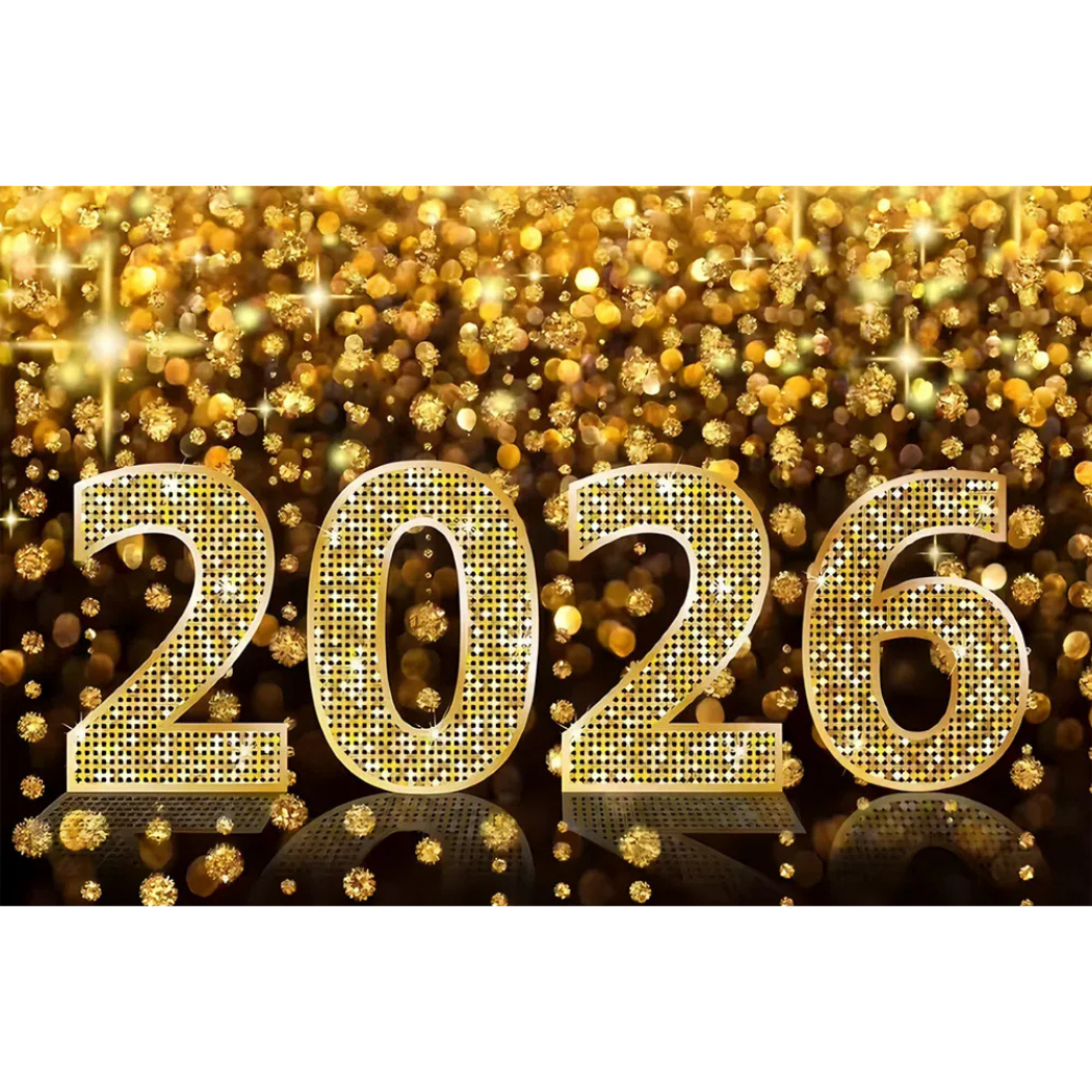 Fundo decorativo de Ano Novo 2026