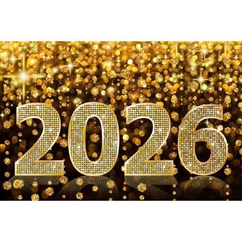 Fundo decorativo de Ano Novo 2026