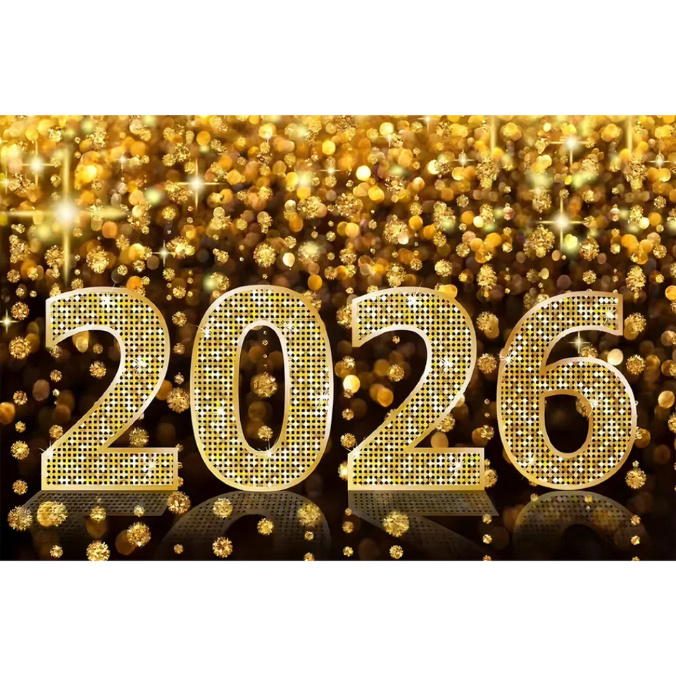 Fundo decorativo de Ano Novo 2026