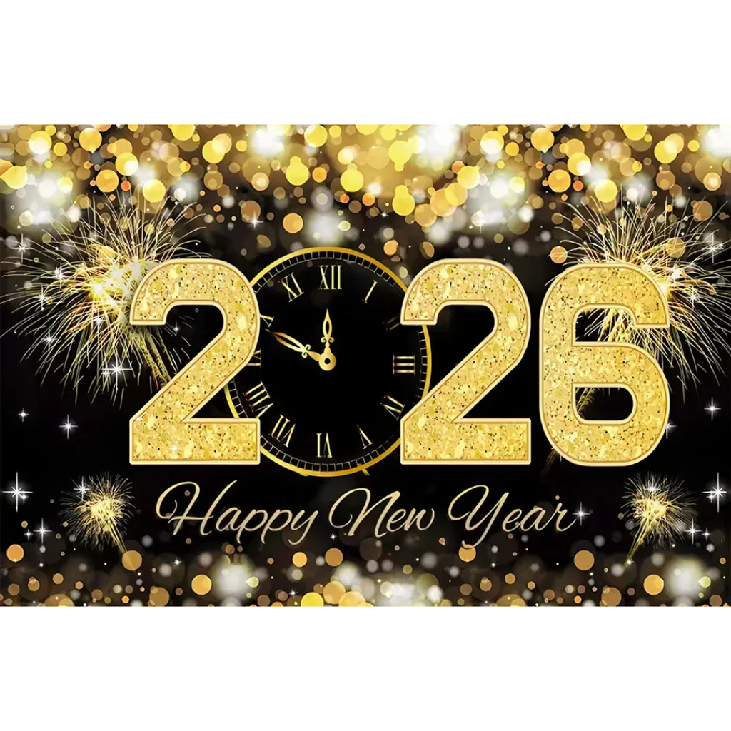Fundo decorativo de Ano Novo 2026