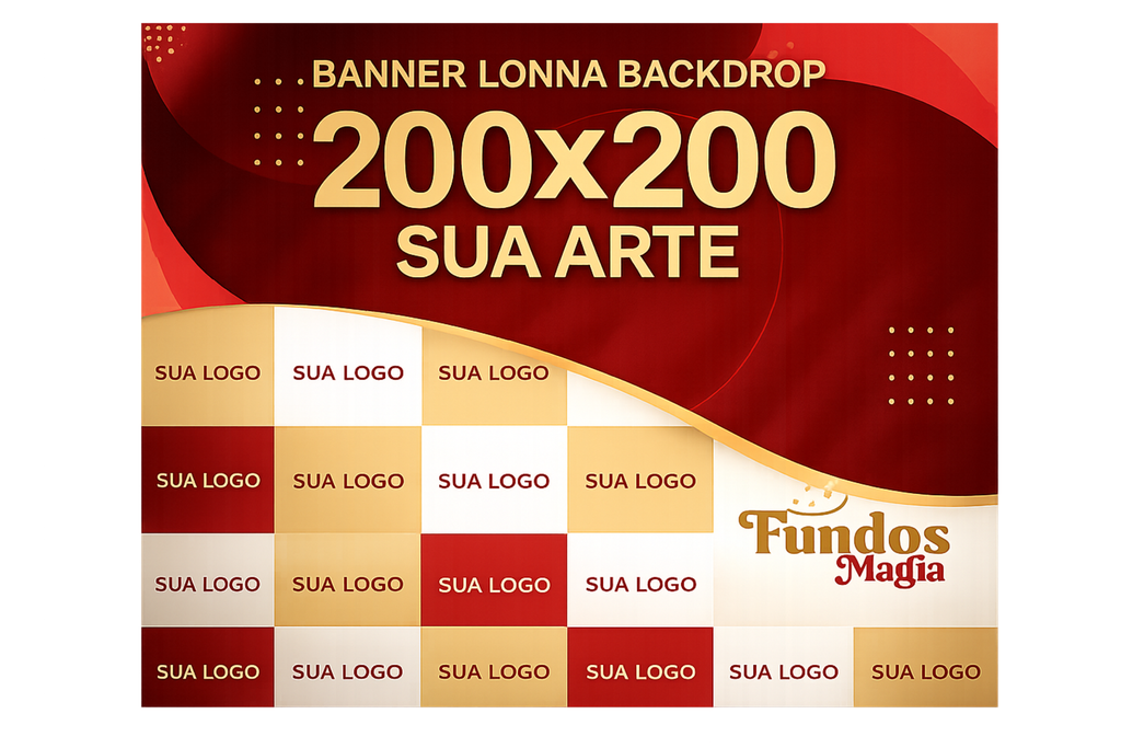 Painel Backdrop Empresarial Personalizado com Sua Marca