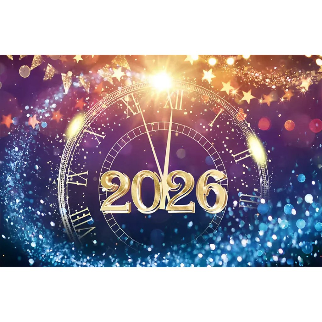 Fundo decorativo de Ano Novo 2026
