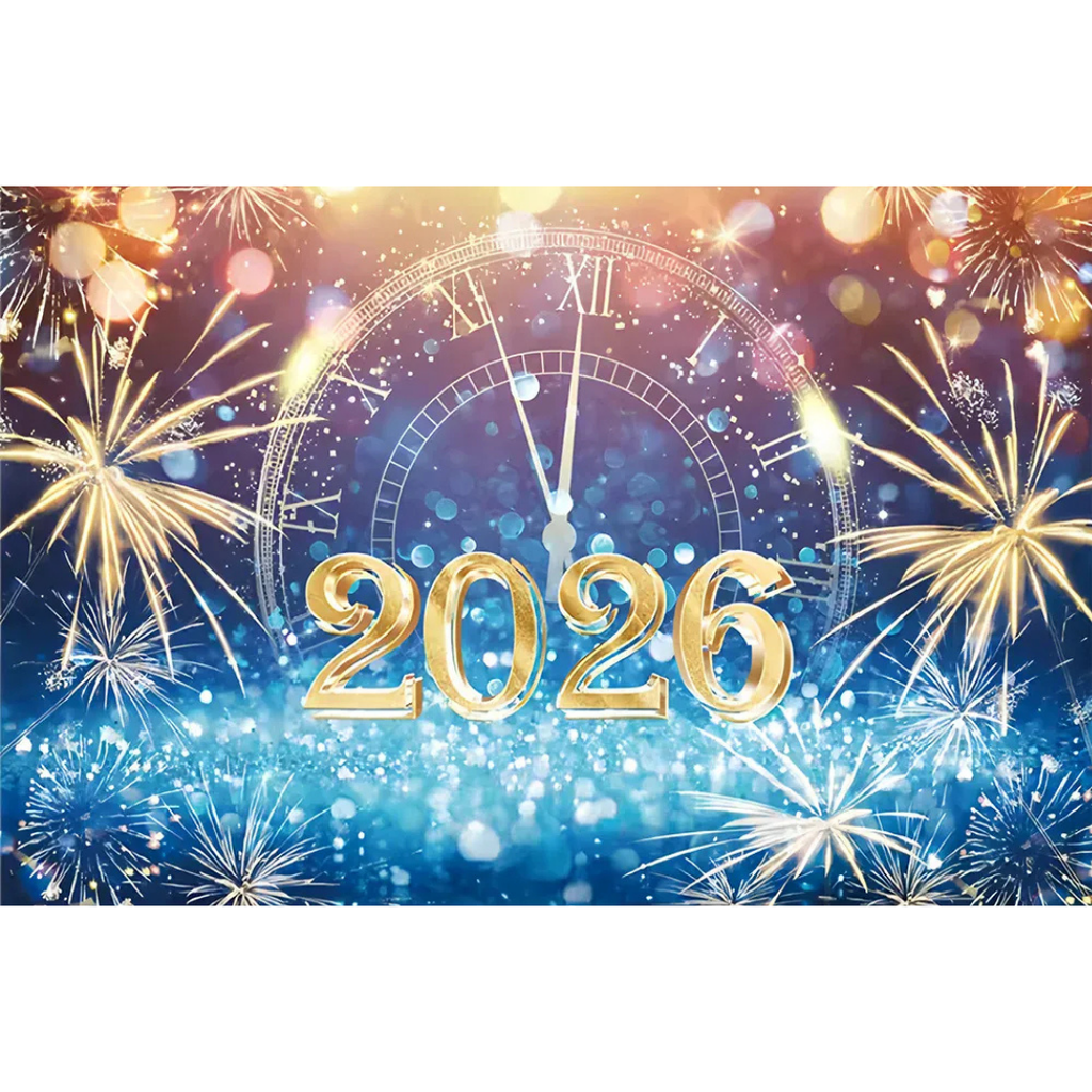 Fundo decorativo de Ano Novo 2026