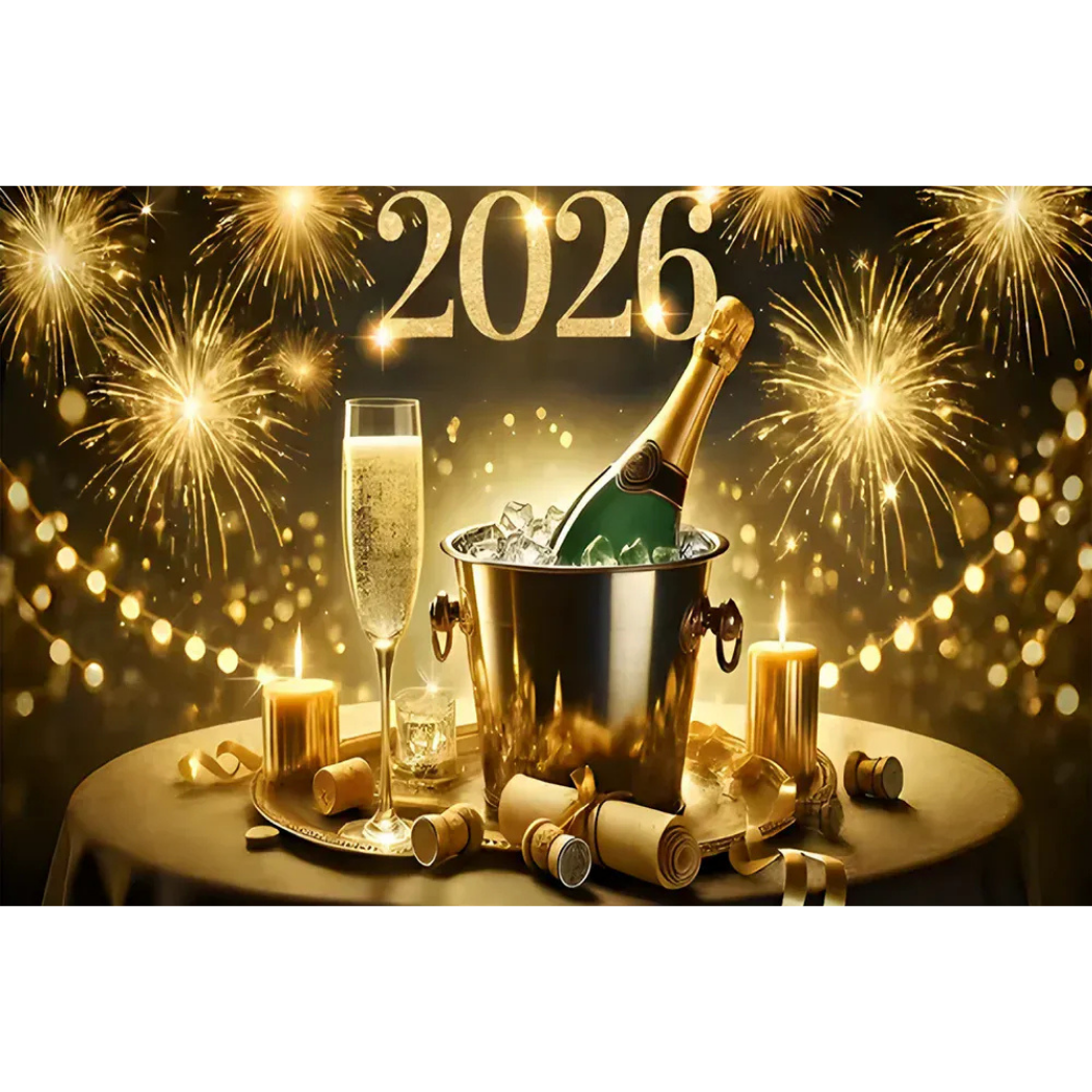 Fundo decorativo de Ano Novo 2026