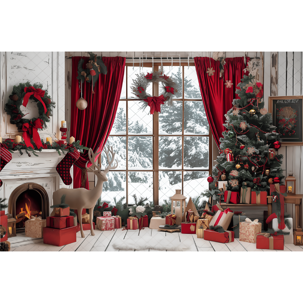 Fundo Decorativo de Natal Instalação em Segundos Magia