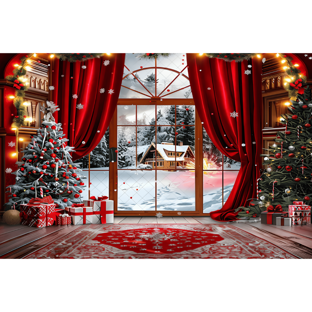 Fundo Decorativo de Natal Instalação em Segundos Magia