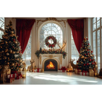 Fundo Decorativo de Natal Instalação Rápida e Fácil 2025