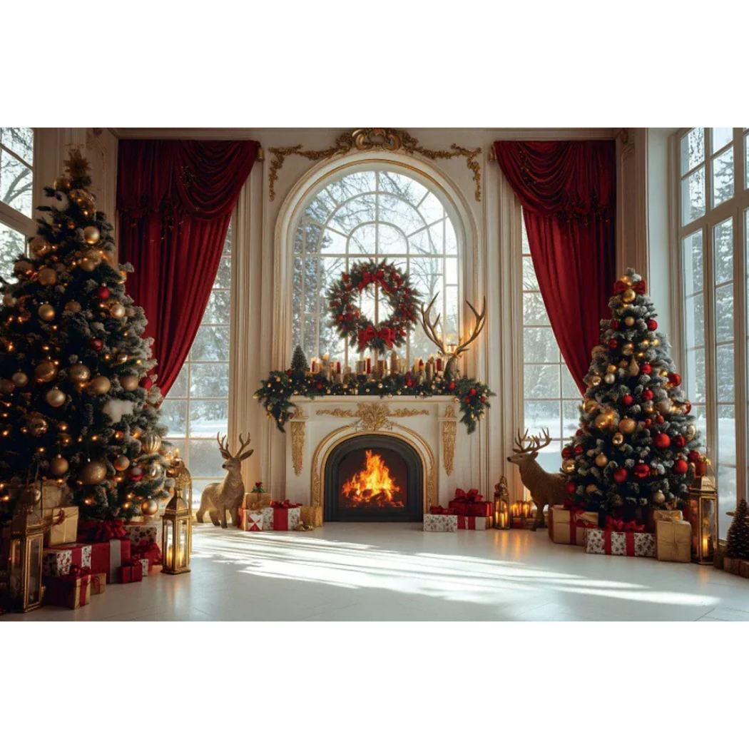 Fundo Decorativo de Natal Instalação Rápida e Fácil 2025