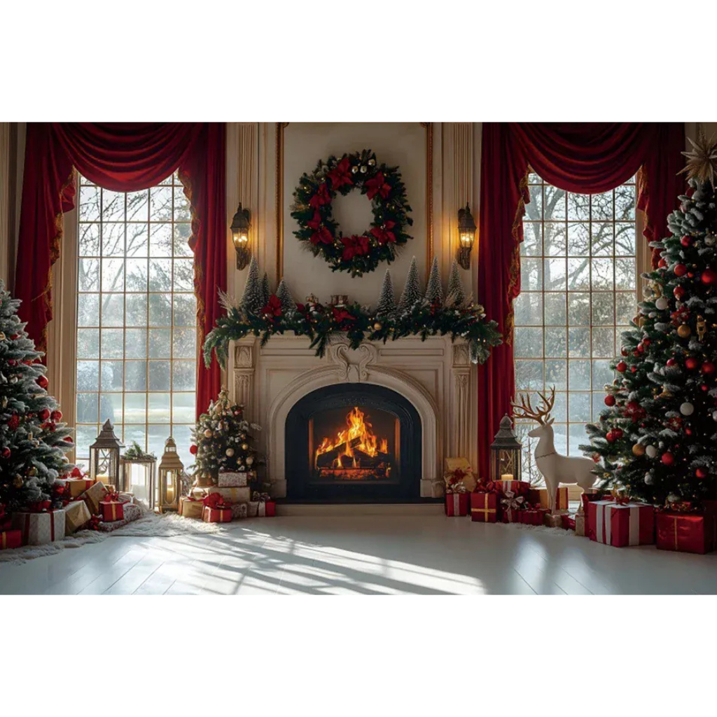 Fundo Decorativo de Natal Instalação Rápida e Fácil 2025