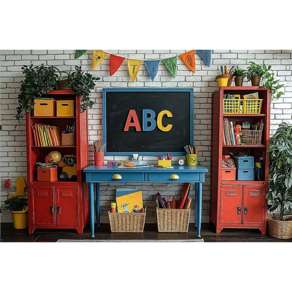 Painel ABC Escola Colorida