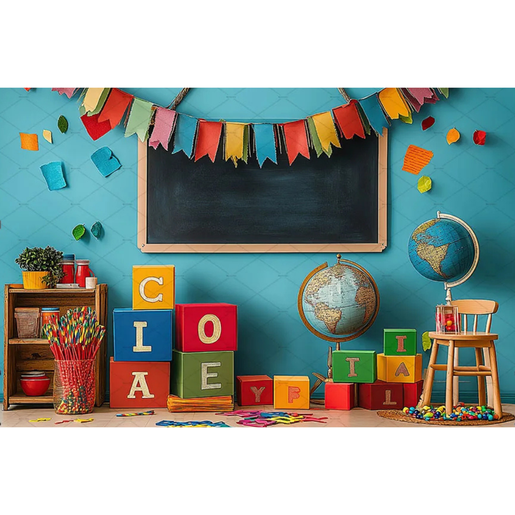 Painel ABC Escola Colorida