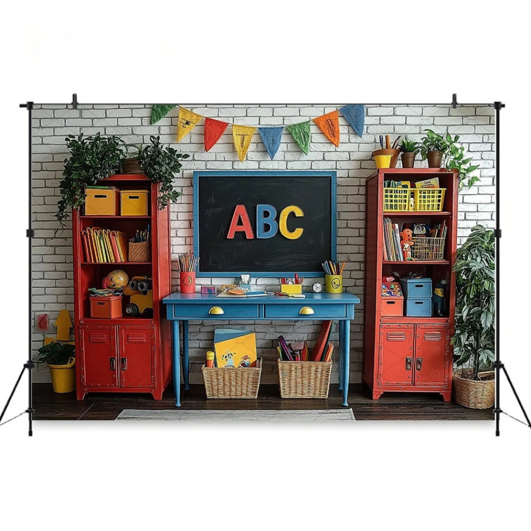 Painel ABC Escola Colorida