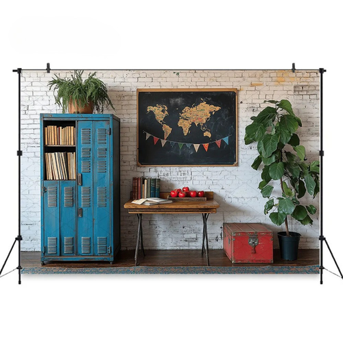 Fundo Fotográfico ABC Estúdio Escolar Decorado