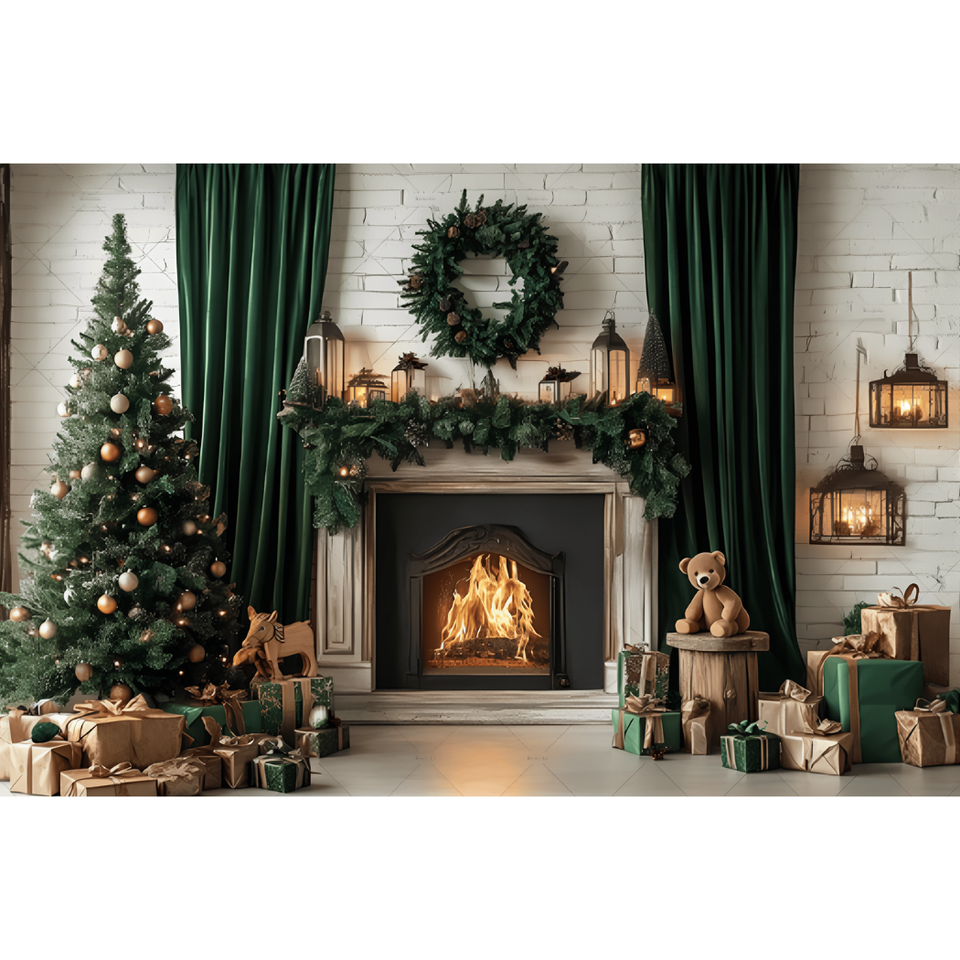 Fundo Decorativo de Natal Instalação Rápida M5