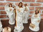 Presépio Natal 15 Peças Família Natalina 22cm