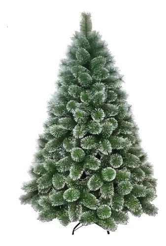 Árvore Pinheiro De Natal Luxo 2,10m Com Floco de Neve