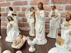 Presépio Natal 15 Peças Família Natalina 22cm