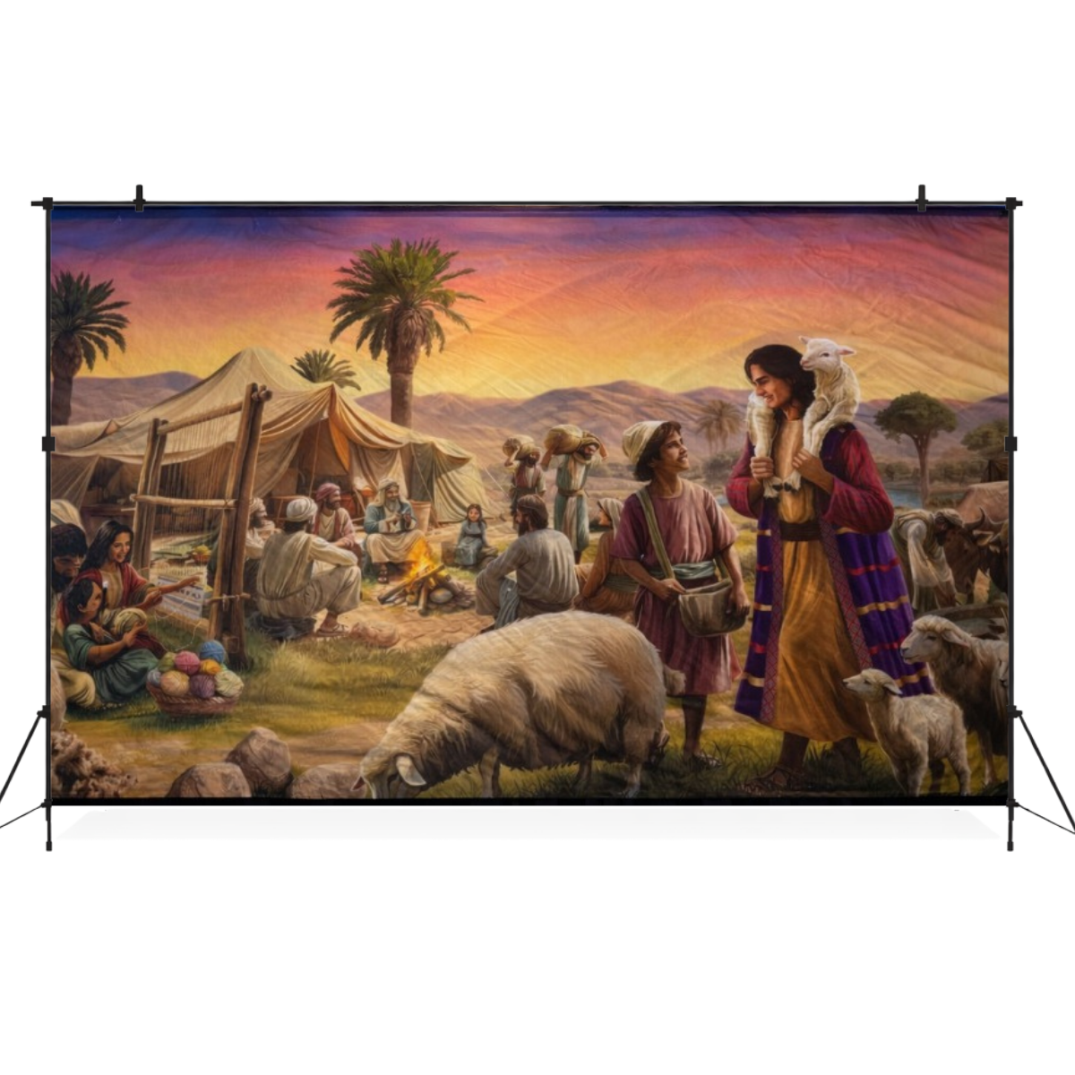 Fundo Decorativo de Páscoa Cenários Bíblicos