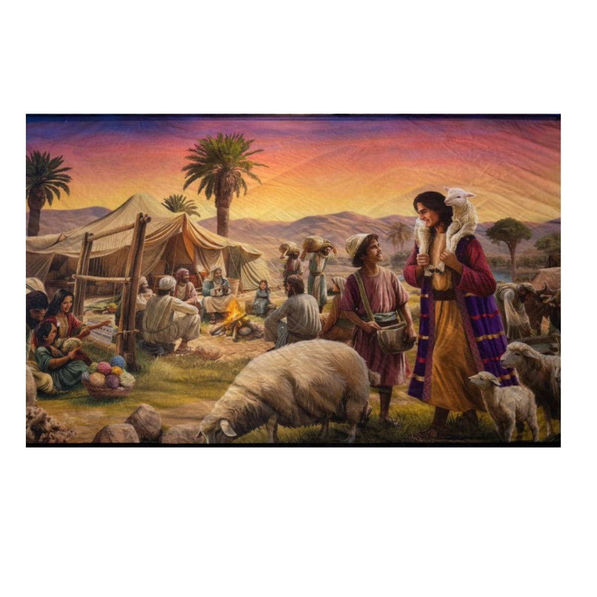 Fundo Decorativo de Páscoa Cenários Bíblicos