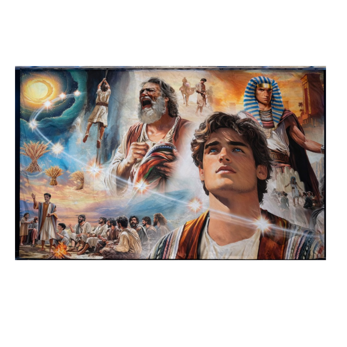 Fundo Decorativo de Páscoa Cenários Bíblicos