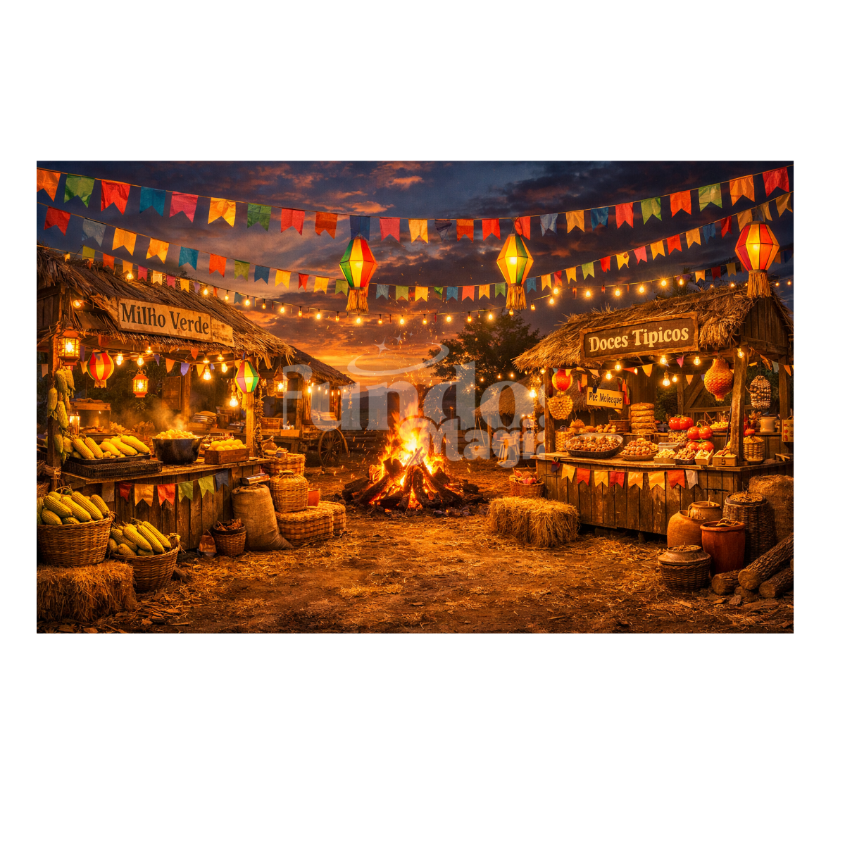 Fundo Fotográfico em Tecido Festa Junina  /1536