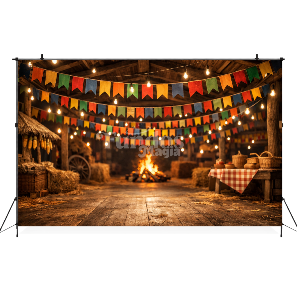Painel Fotográfico em Tecido Festa Junina /1540