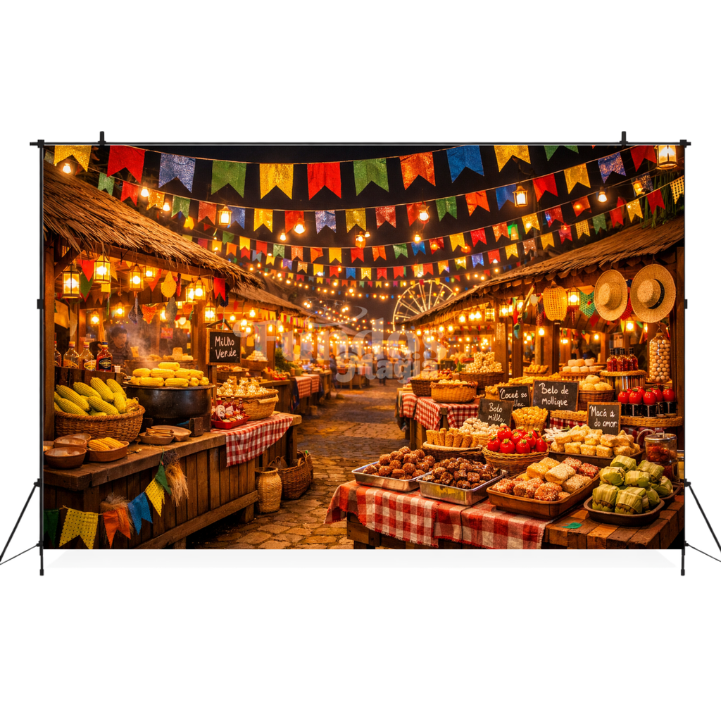 Painel Fotográfico em Tecido Festa Junina /1541