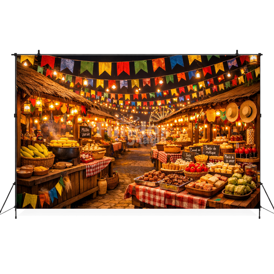 Painel Fotográfico em Tecido Festa Junina /1541