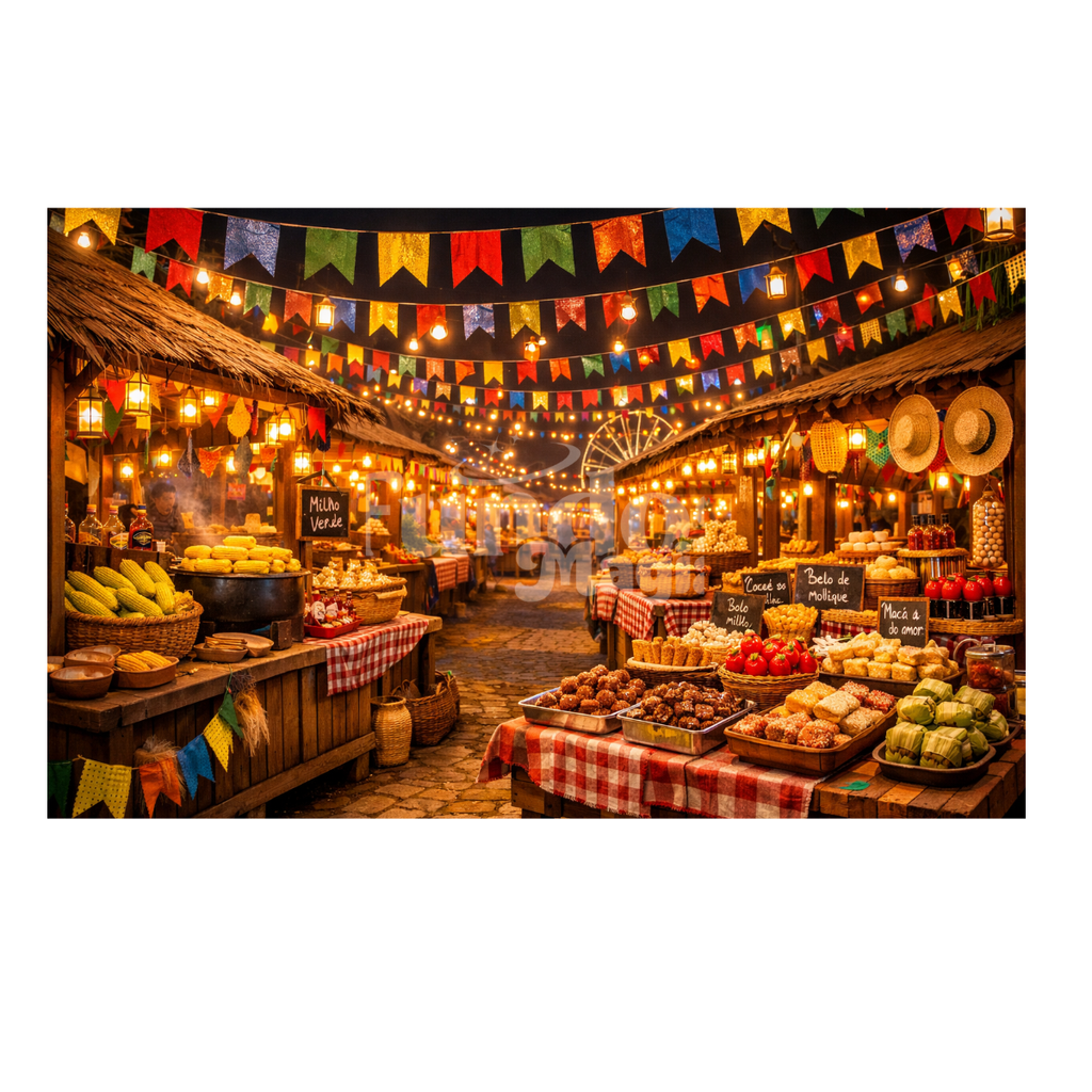 Painel Fotográfico em Tecido Festa Junina /1541