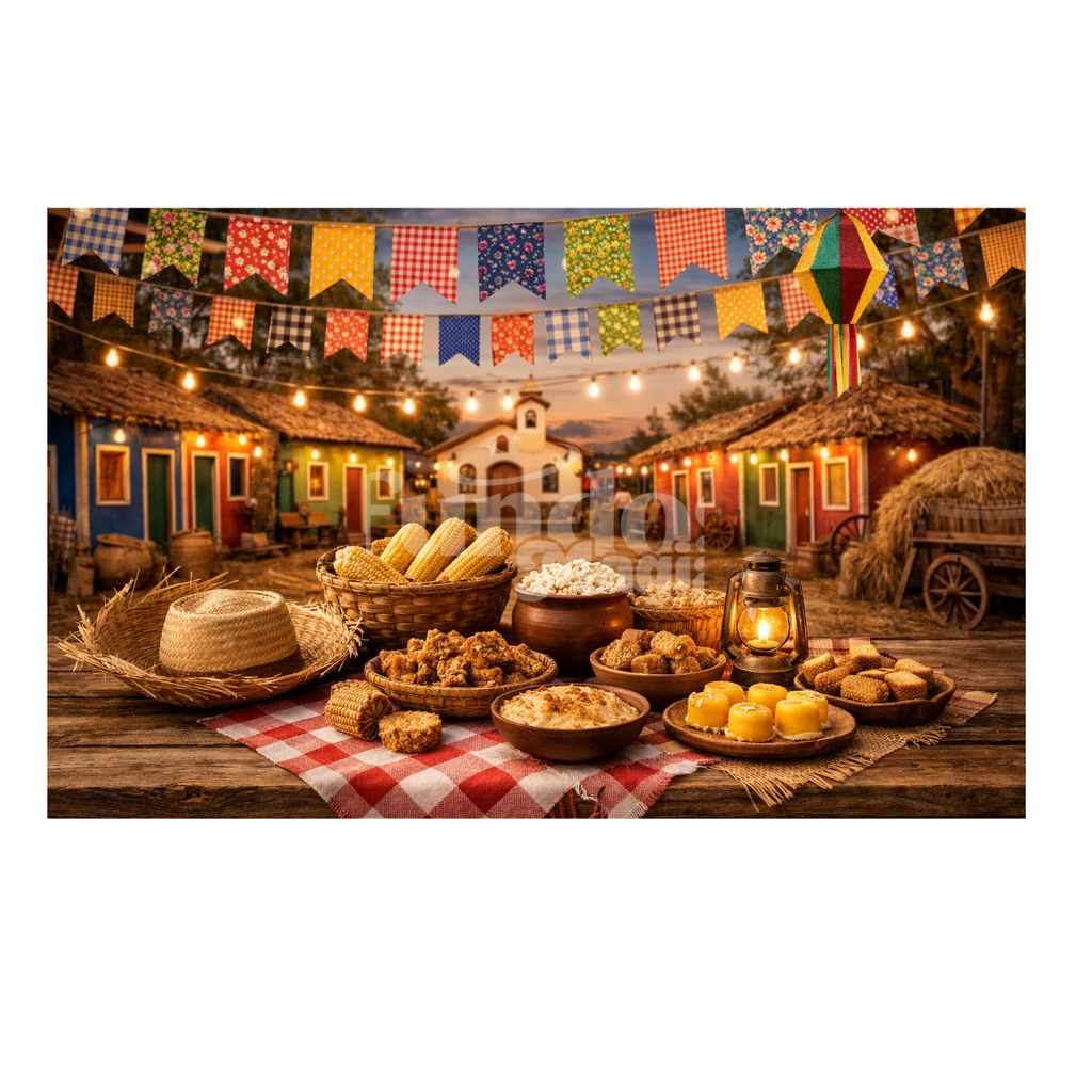 Painel Fotográfico em Tecido Festa Junina /1548