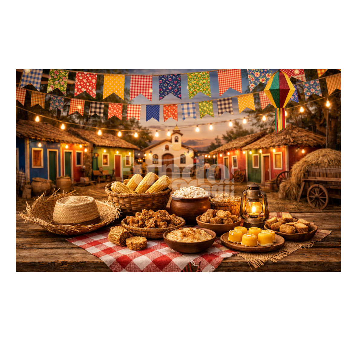 Painel Fotográfico em Tecido Festa Junina /1548