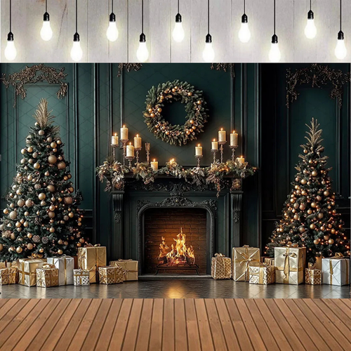 Fundo Decorativo Ambiente Completo de Natal