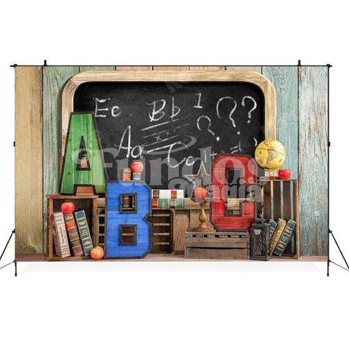 Fundo Fotográfico ABC Sala de Aula Clássica
