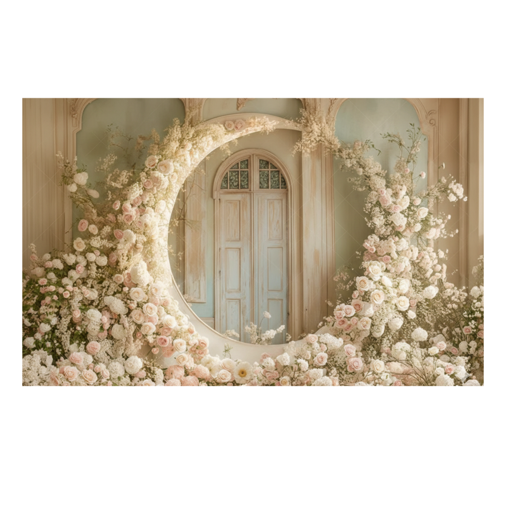 Fundo Fotográfico Dia das Mães com Moldura Clássica
