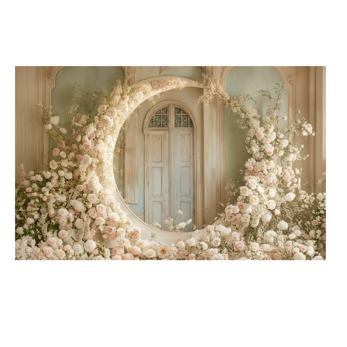 Fundo Fotográfico Dia das Mães com Moldura Clássica