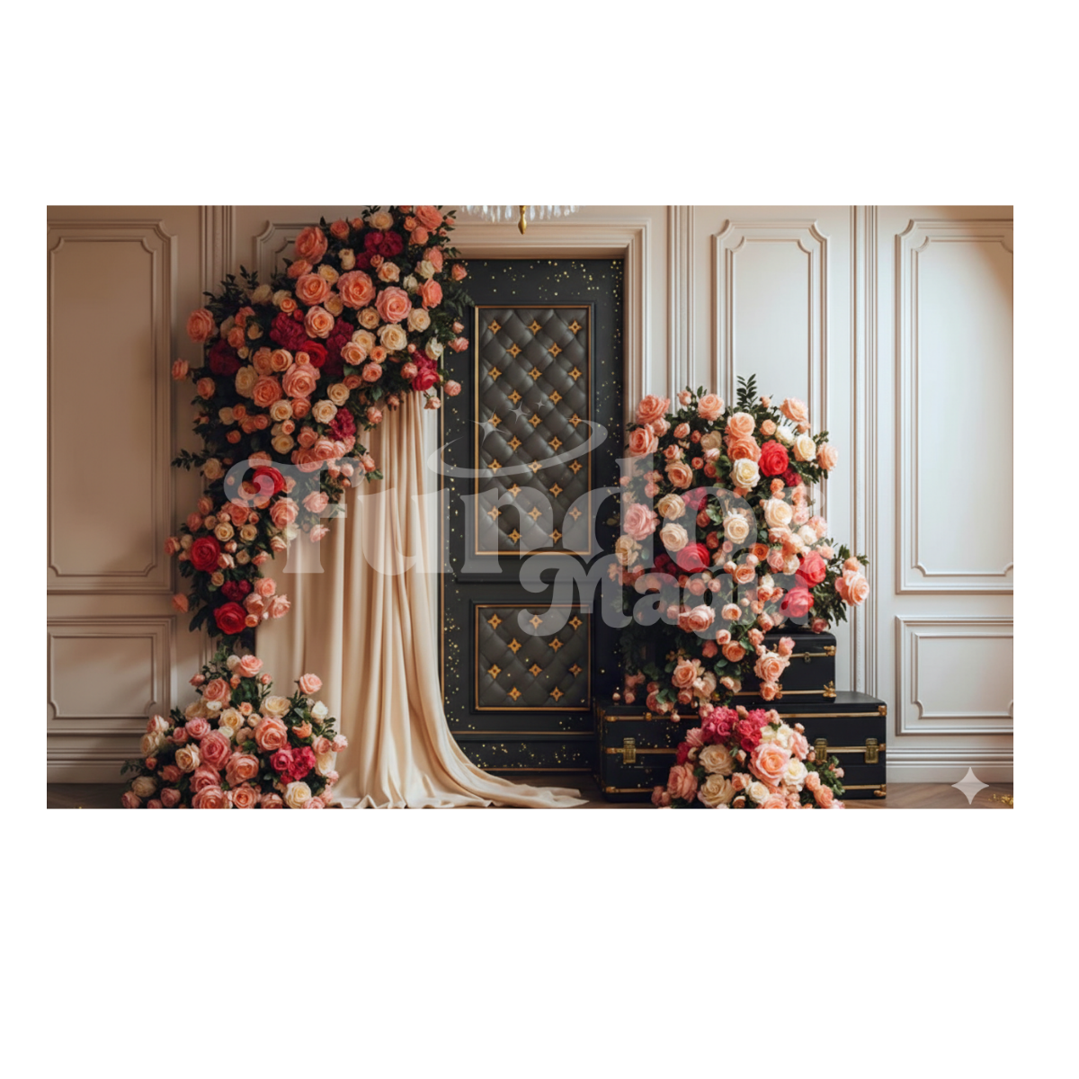 Fundo Fotográfico Dia das Mães Cenário Clássico Luxo