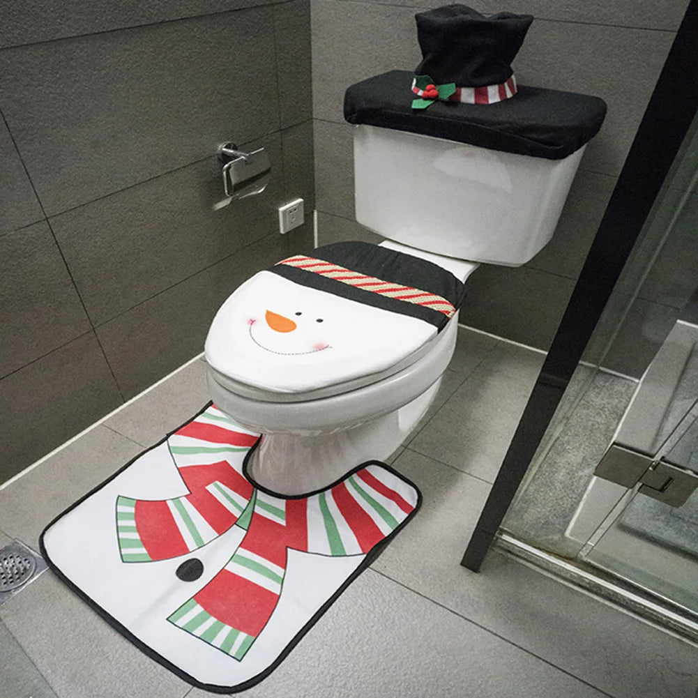 Capas de Assento de Vaso Sanitário Criativo Papai Noel