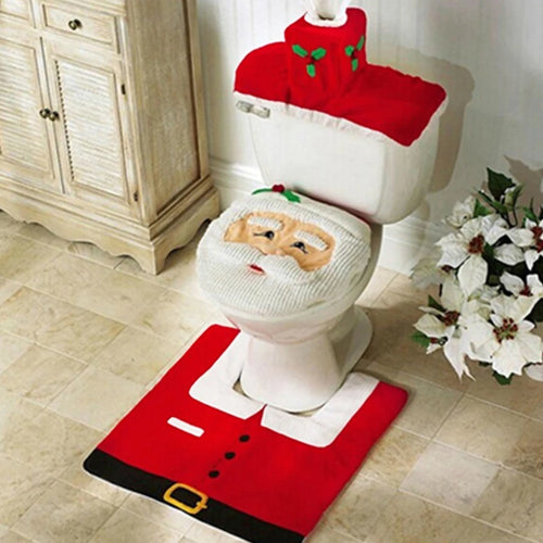 Capas de Assento de Vaso Sanitário Criativo Papai Noel