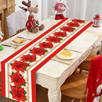 Toalha de mesa de natal bandeira decorações de natal