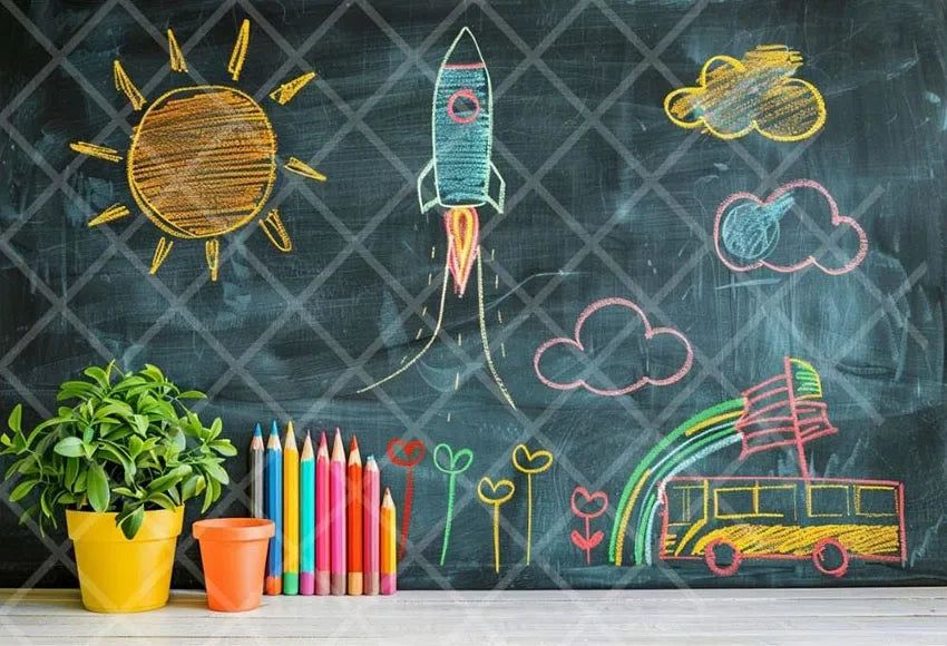 Painel ABC Céu e Arco-íris Infantil