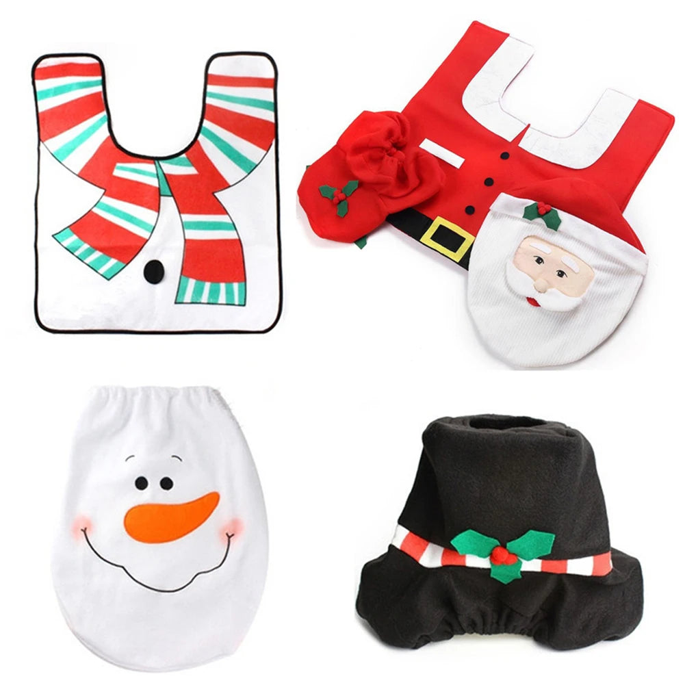 Capas de Assento de Vaso Sanitário Criativo Papai Noel