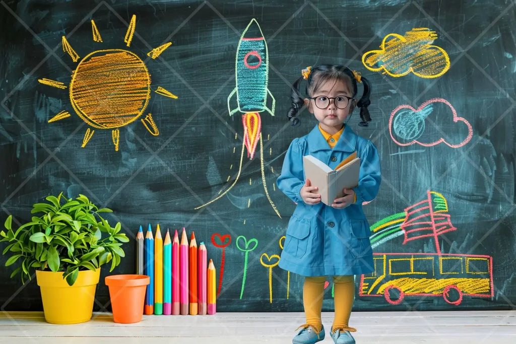 Painel ABC Céu e Arco-íris Infantil