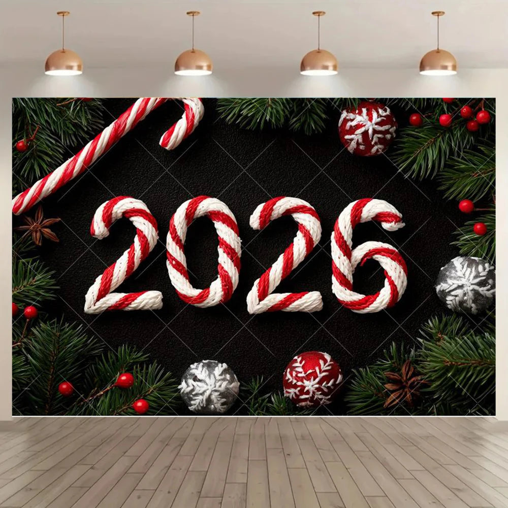 Fundo decorativo de Ano Novo 2026