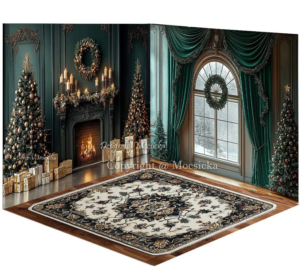 Fundo Decorativo Ambiente Completo de Natal